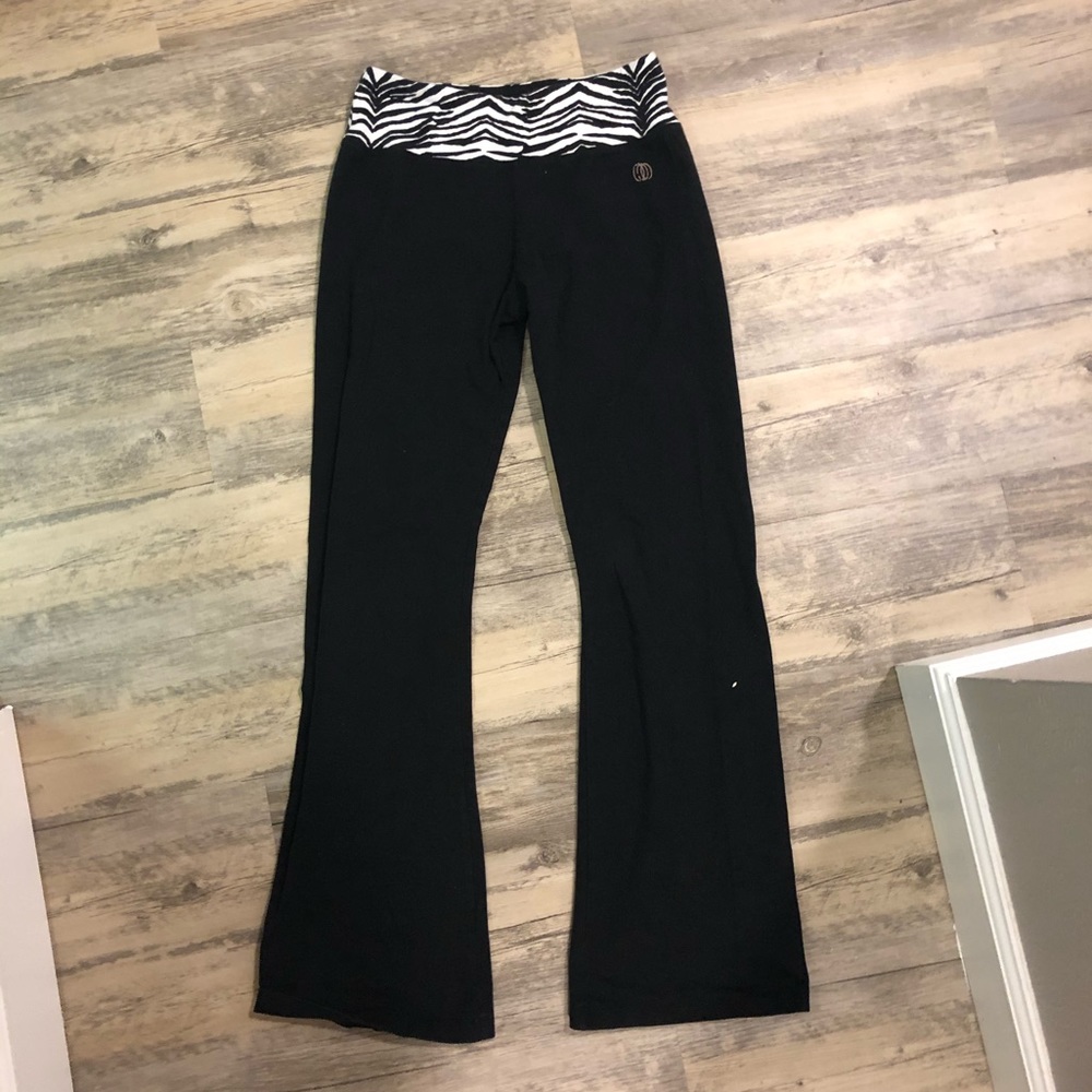 Balance Collection Zebra Bootcut Yoga Pants M